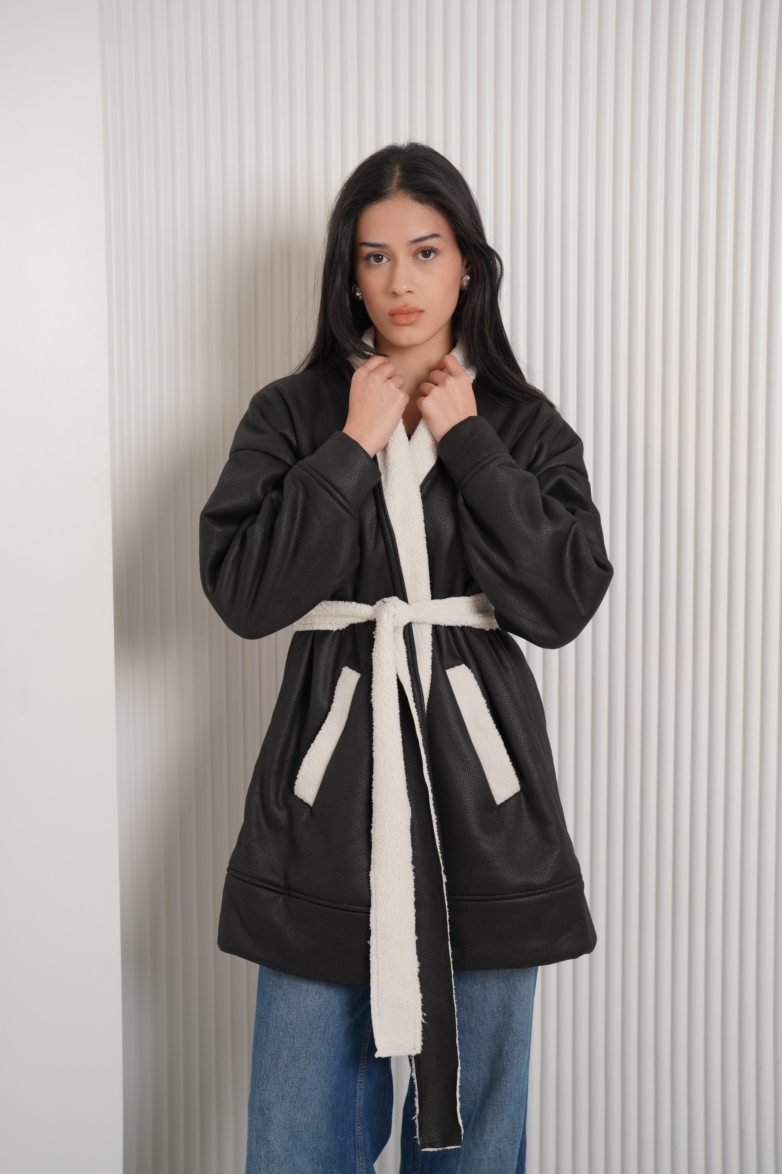 Double- faced leather jacket