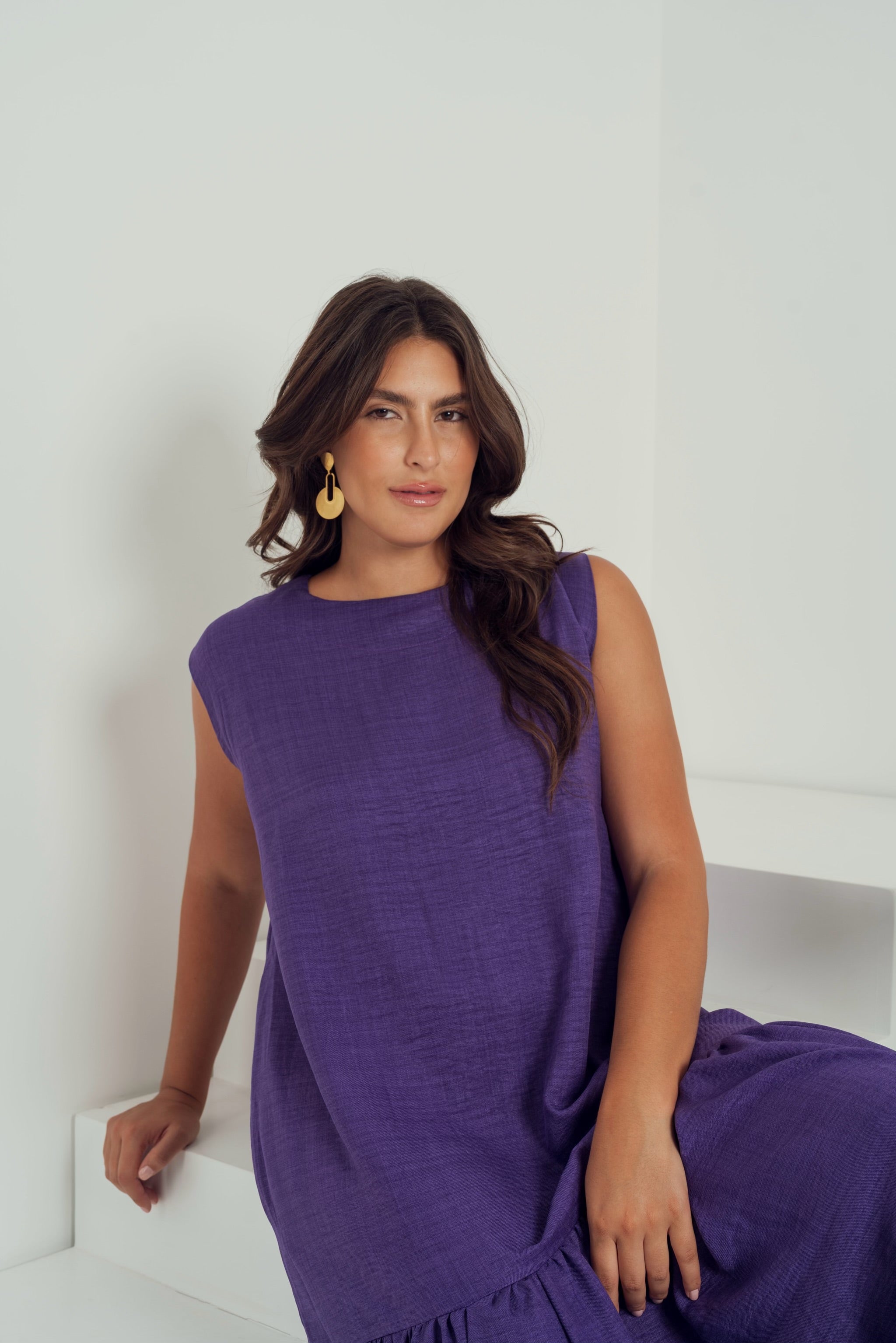 BREEZY SUMMER DRESS IN PURPLE