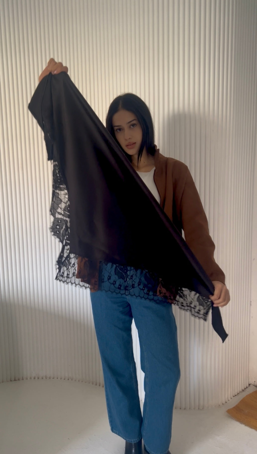 Easy satin wrap skirt