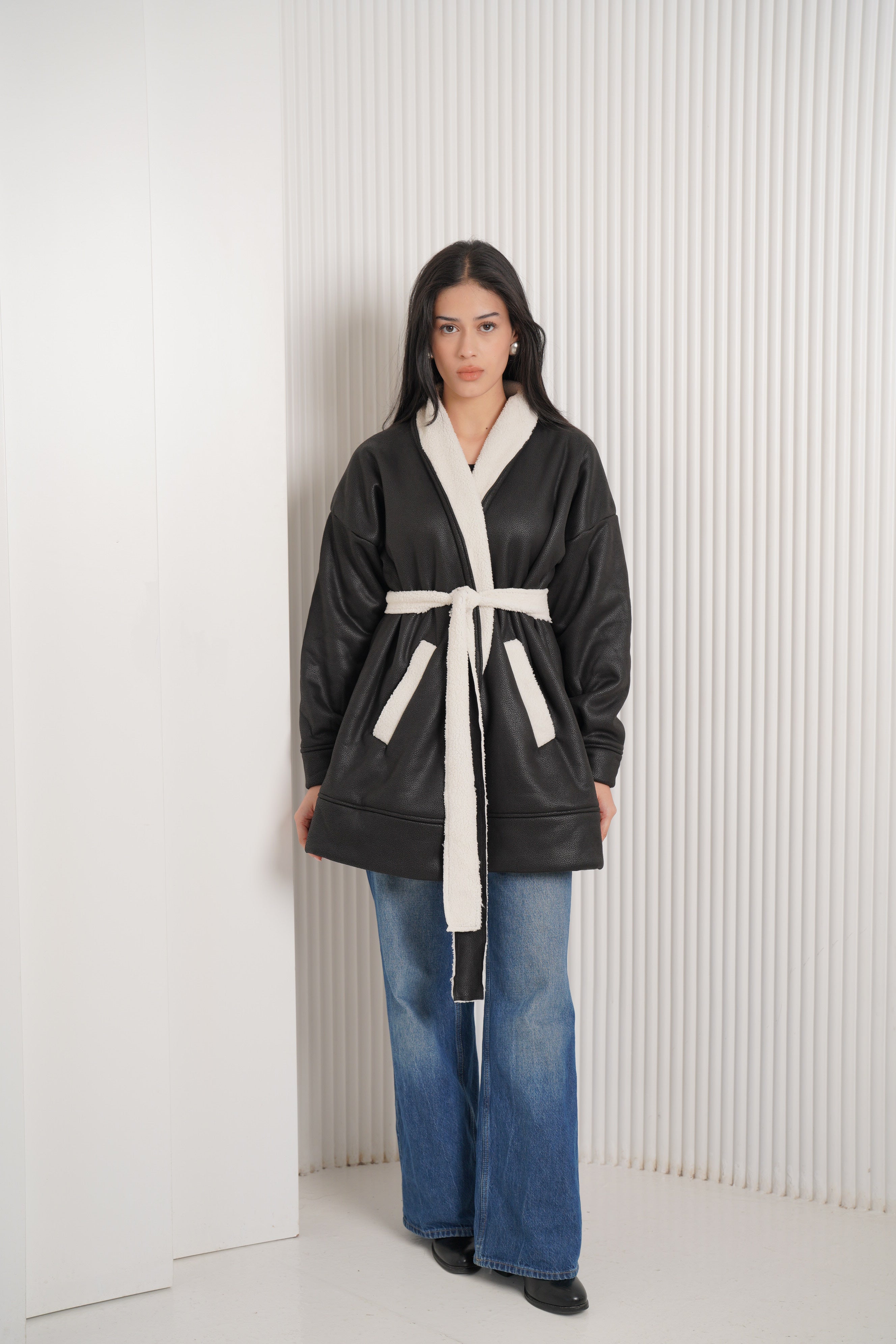 Double- faced leather jacket