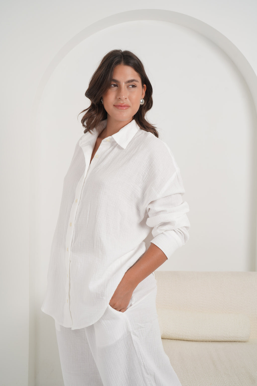 CRINKLE SET IN WHITE