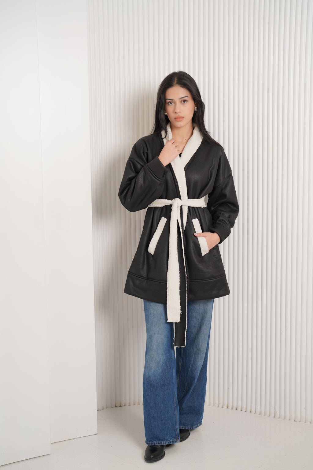 Double- faced leather jacket