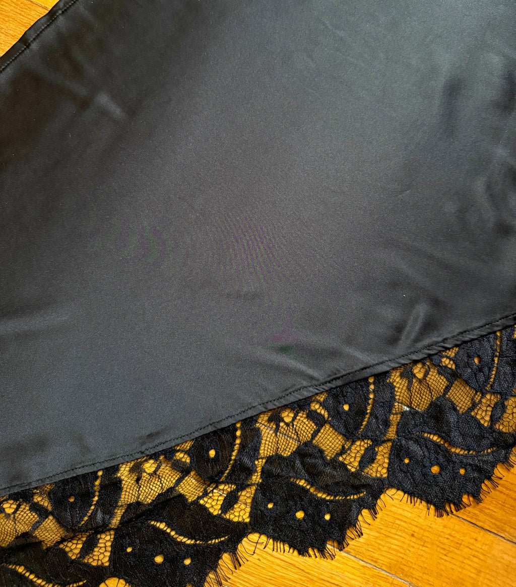 Easy satin wrap skirt