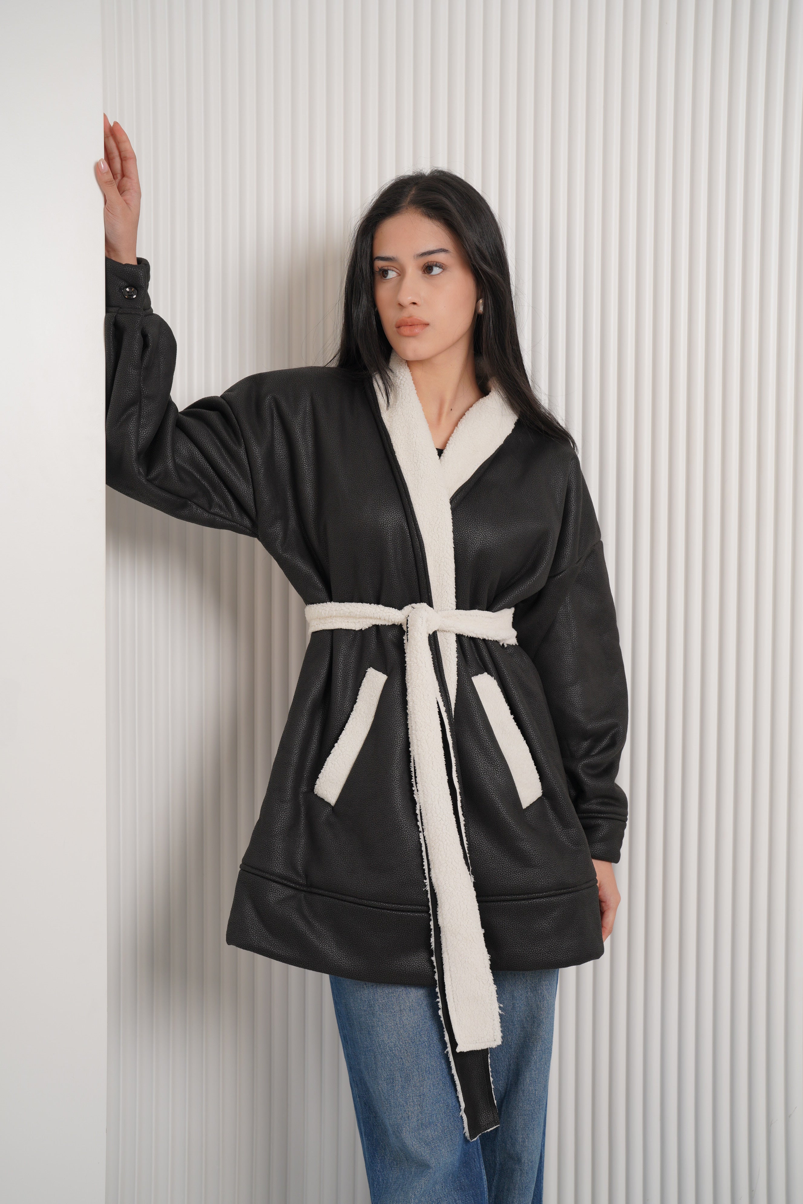 Double- faced leather jacket