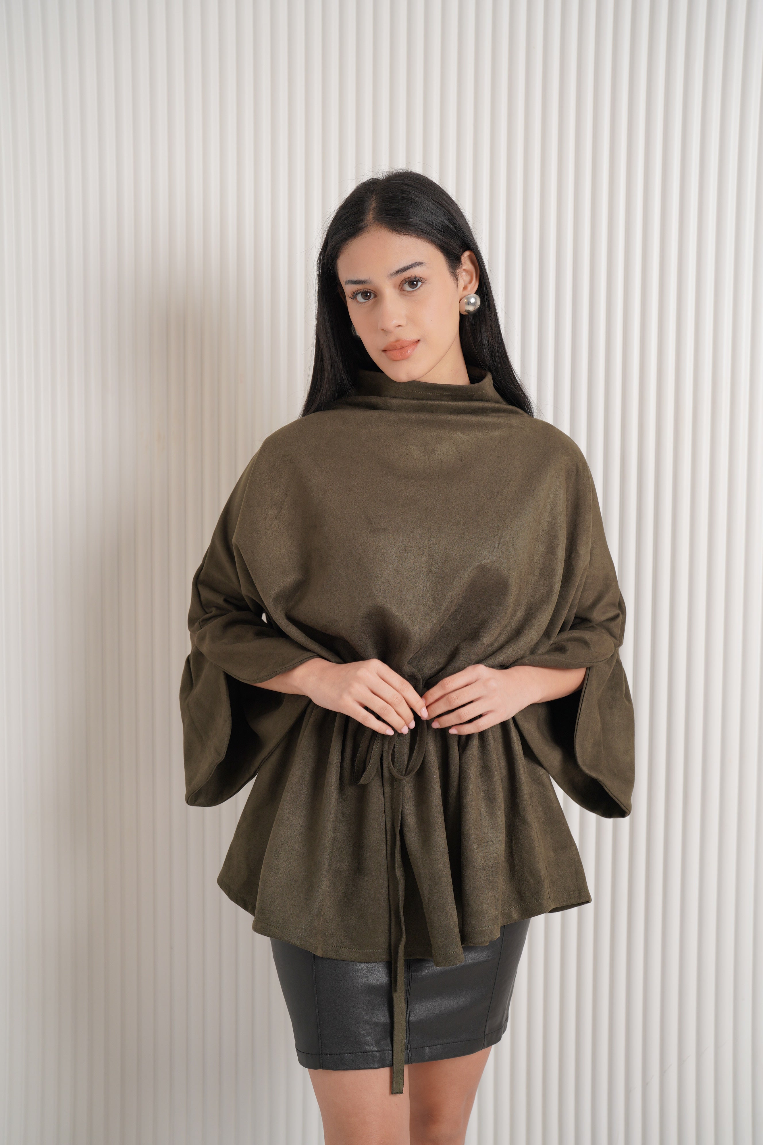 Soft chamois blouse