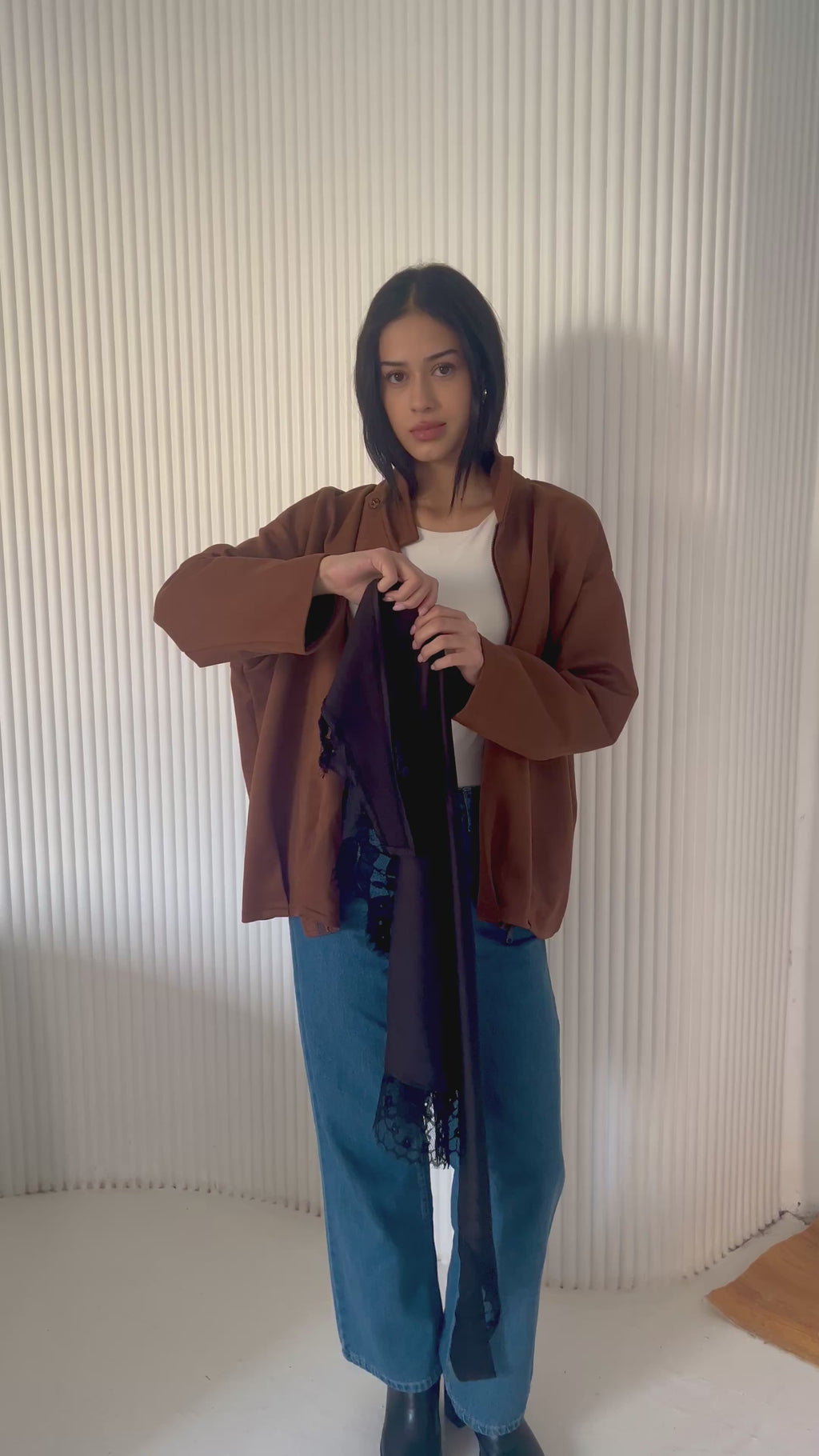 Easy satin wrap skirt